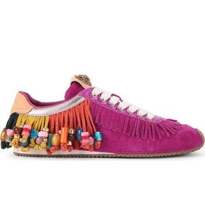 Kurt Geiger London Fast Selling Multicolor Beaded Leather Sneakers